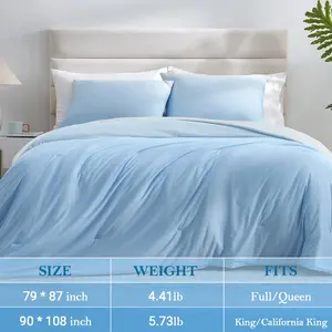 Elegear Cooling Double-Sided Gradient Comforter for Relax hot sleepers,  Arc-Chill Cool Fabric, Lightweight for a Soothing, sweat-free summer night Machine Washable Duvet Breathable Duvet Set