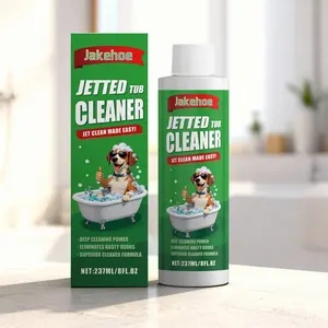 Jakehoe Spray Bath Tub Cleaner, Home Bathroom Tile Glass Stain Removal, Rust Remover Cleaning Care, Effective Grime & Limescale Remover, Soap Scum Remover