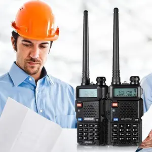 BAOFENG UV-5R Ham Long Range Two-Way Radio Transceiver, Dual Band 144-148/420-450Mhz Walkie Talkie, Handheld Rechargeable High Power Audio Radio walkie talkie