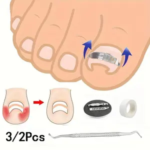 Adjustable Nail Clipper Set, Stainless Steel Pedicure Tools, Foot Care Kit, 2/3 Pieces, New Design, Durable & Easy to Use