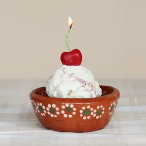 Cherry Beeswax Birthday Candles