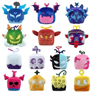 Cross-border new blox fruits game merchandise fruit box plush toy purple fox box doll