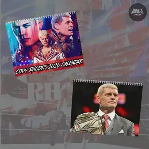 Cody Rhodes 2026 Calendar, HG American Nightmare Calendar, WWE Merch, Gift For Wrestling Fans