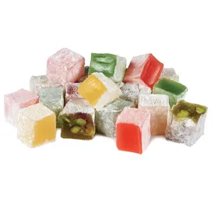 NY Spice Shop - Turkish Delight With Mix Nuts & Mix Flavors - 1 Pack, 3 Pack, 5 Pack - Traditional Turkish Confectionery - Soft & Chewy - Nutty & Crunchy - Premium Nut Mix Filling - Assorted Fruit Blend - Celebration & Gifting Treats
