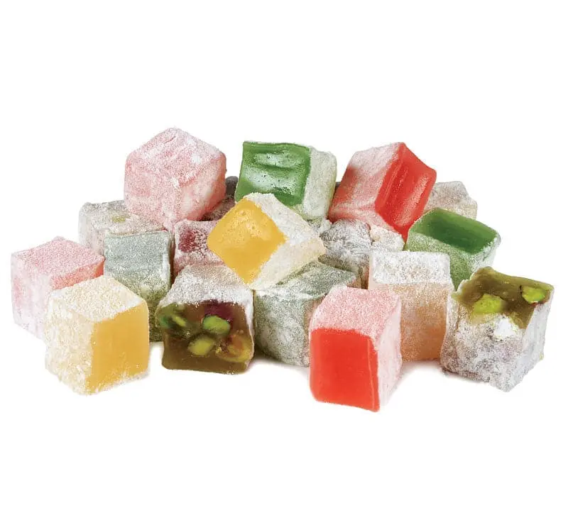 NY Spice Shop - Turkish Delight With Mix Nuts & Mix Flavors - 1 Pack, 3 Pack, 5 Pack - Traditional Turkish Confectionery - Soft & Chewy - Nutty & Crunchy - Premium Nut Mix Filling - Assorted Fruit Blend - Celebration & Gifting Treats