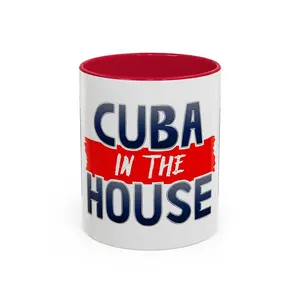 Cuba in the House Mug | Cuban Flag Accent Coffee Mug 11oz 15oz