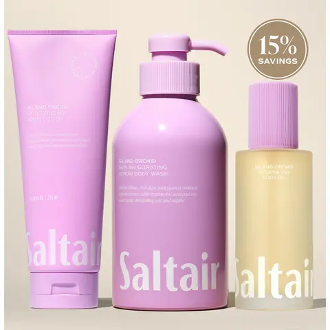 Saltair Island Orchid Trio - Sea Jasmine Frangipani & Warm Musks Lotion Body Wash
