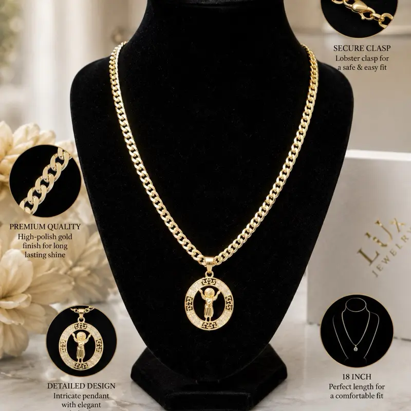 Xuping 14k Gold Plated Diamond Necklace, 18in Jewelry Accessory