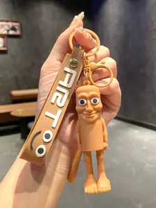 Tung-Tung-Sahur Silicone Keychain Pendant – Cute Cartoon Animal & Character Charms, Soft Home Decor Accessories, Perfect Gift for Kids & Adults