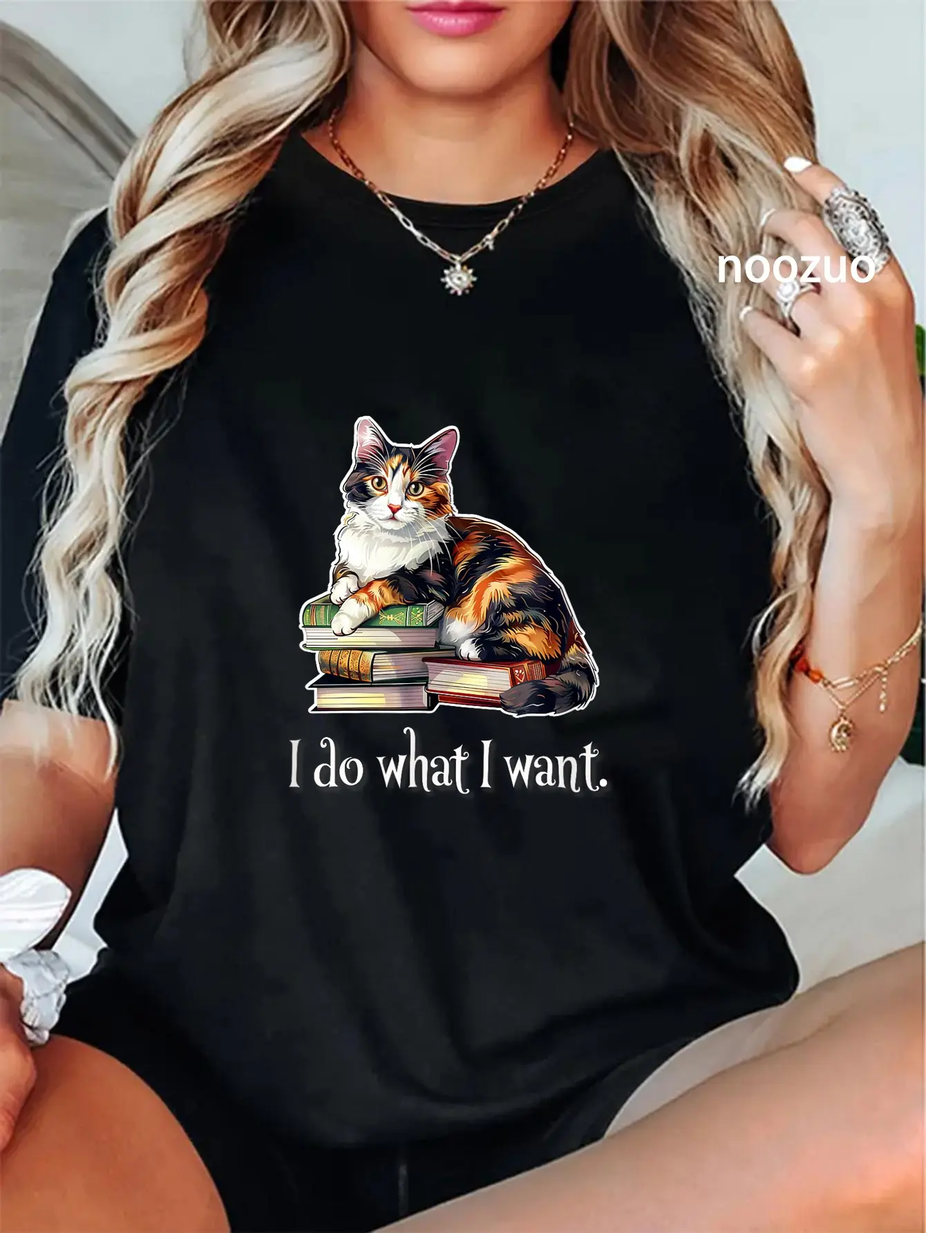 100% Cotton I Do What I Want Calico Cat Lover T-Shirt for Men Women Girls