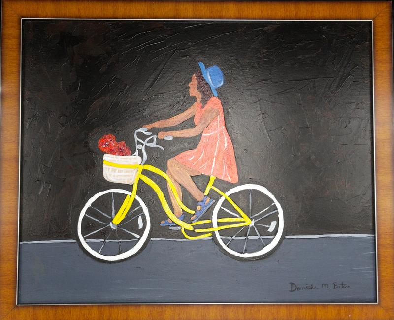 Framed 16x20 Painting Titled Joy Ride