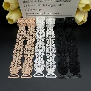 6PCS Lace Strap/Bra Strap, Floral Embroidered Strap, Invisible Adjustable Underwear Strap, Ladies Underwear and Underwear Accessories Womenswear