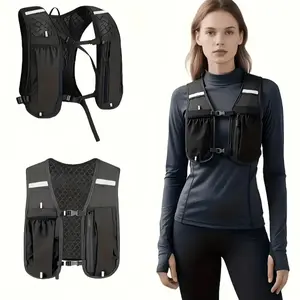 Running Vest for Women Men, Lightweight Outdoor Hydration Backpack, Adjustable Chest Straps, Breathable, Ideal for Climbing Hiking Cycling Trail(ONLY Backpack)