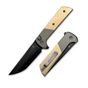 North Mountain Blade Chop2 Black DLC Coated SLD Majic Blade Carbon Fiber Handle Button lock on bearings