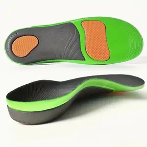 High Arch Support Sports Insoles, Shock Absorbing, Durable, Breathable, Odor Resistant, Ergonomic Fit for Sneakers, Casual Shoes, Hiking Boots