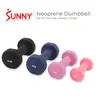 SUNNY Neoprene Hex Dumbbells Pair Set of 2 Non-Slip Handles Durable Hand Weights Strength Training 2 5 8 10 lbs Options for Women and Men Home Gym Fitness Full Body Workout Toning Exercise Free Weights Anti-Roll Dumbbell Set Pilates Yoga Aerobics