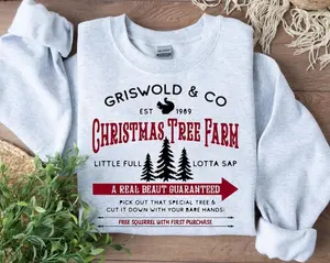 Griswold Co Sweatshirts, Griswold Christmas Tree Farm Sweatshirt Gift, Xmas Sweat