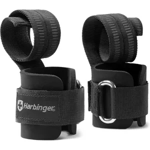Harbinger Big Grip No-Slip Nylon Lifting Straps with DuraGrip (Pair)