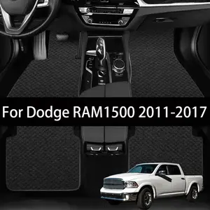 Car Floor Mat For Dodge RAM1500 2011-2017 Full Set Luxury Premium Mat Reliable Performance, Ideal for Daily Commute & Long Trips, Must-Have Vehicle Easy to clean, anti slip and wear-resistant Auto Interior Accessories