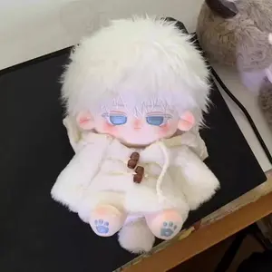 1count, 20cm/7.87in plush doll portable set for going out, including a boy wearing a sweater suit, a storage bag with a keychain, and a set of doll beauty tools. It can cultivate children's love and serve as a gift for Children's Day, Christmas, and birth