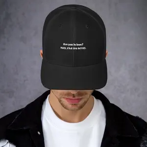 Trucker Cap "Are You In Love? No, I'm In NYC." Black