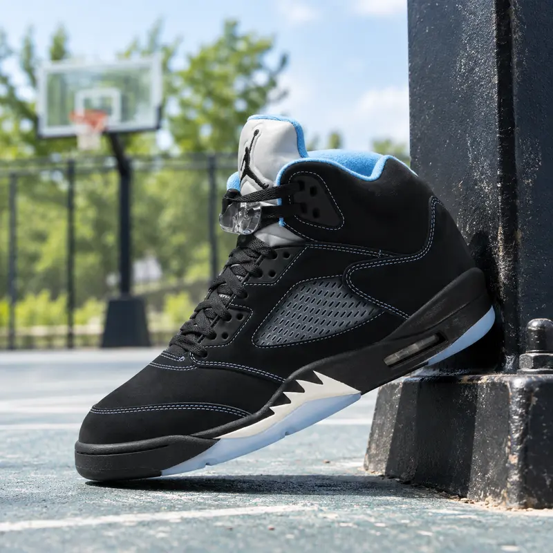 Jordan 5 Retro Black University Blue (2026) Men's DD0587-008 & GS 440888-008 New Sneakers