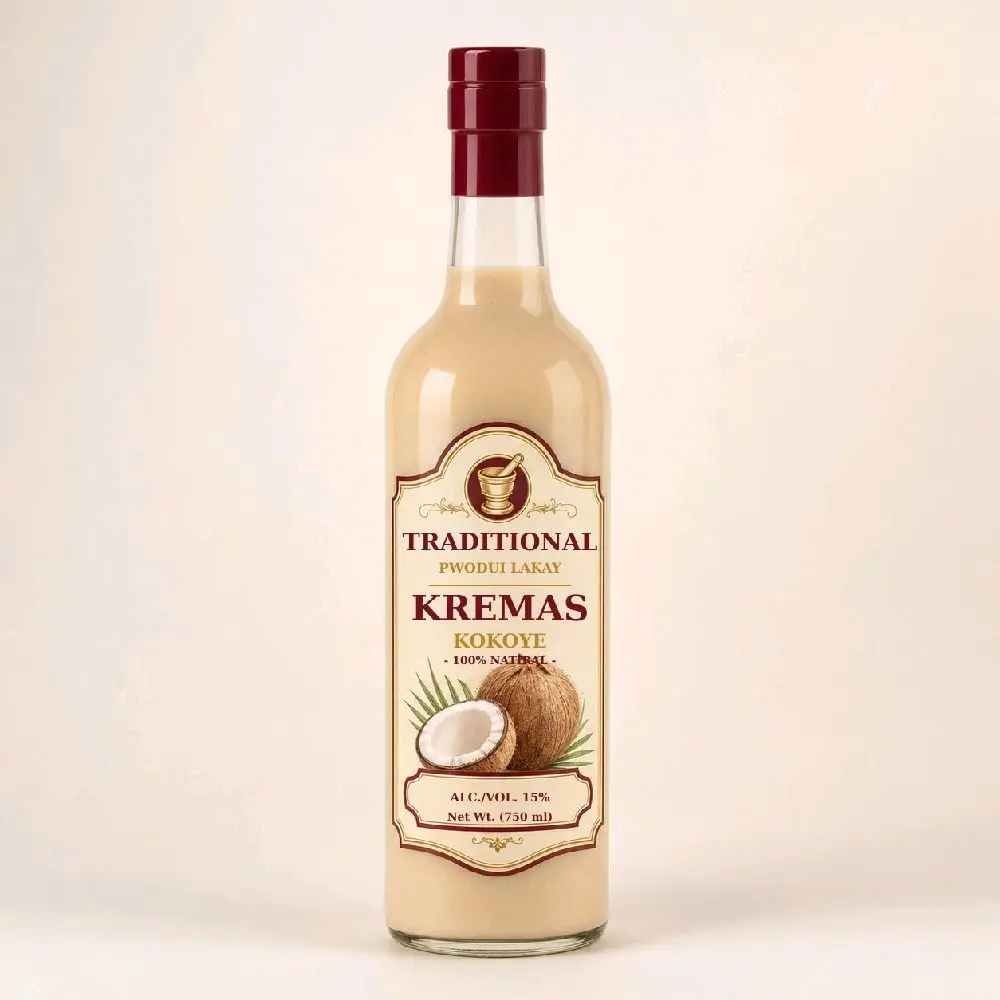 Kremas Traditional Haitian Holiday Dessert Cream, Rich & Creamy Sweet Beverage for Festive Gatherings