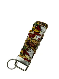 Scrunchie Key Fob - Boho Retro - Wildflowers