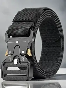 Tactical Belt, Quick Release Multifunctional Outdoor Training Belt, Unisex Waistband for Daily Use, Casual Canvas Material