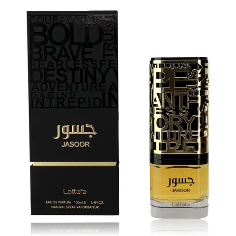 Lattafa Jasoor Unisex Fragranced EDP Spray Bottle - 3.4 fl oz, Citrus & Lavender Scented (Beauty & Personal Care, Fragrance)