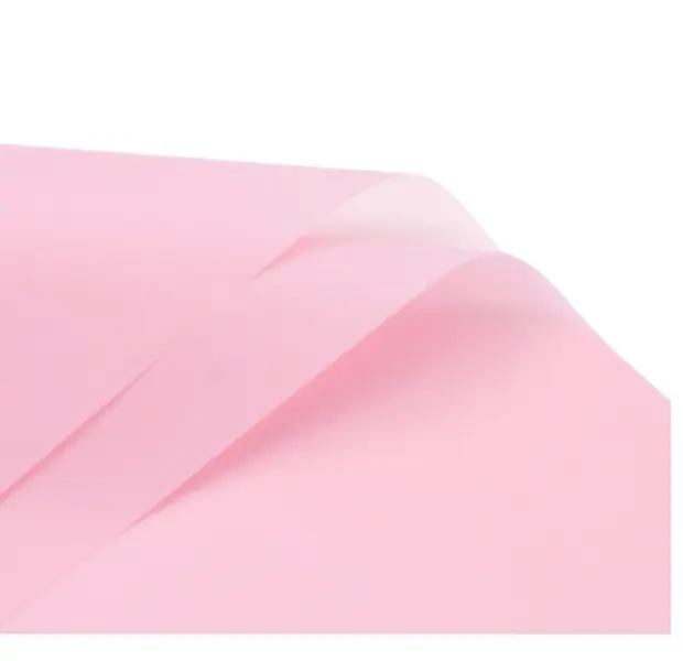 Pink Transparent Minimalist Bouquet Wrapping Paper