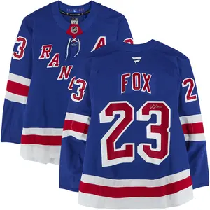 Adam Fox New York Rangers Autographed Blue Pro Jersey - Fanatics Authentic Certified
