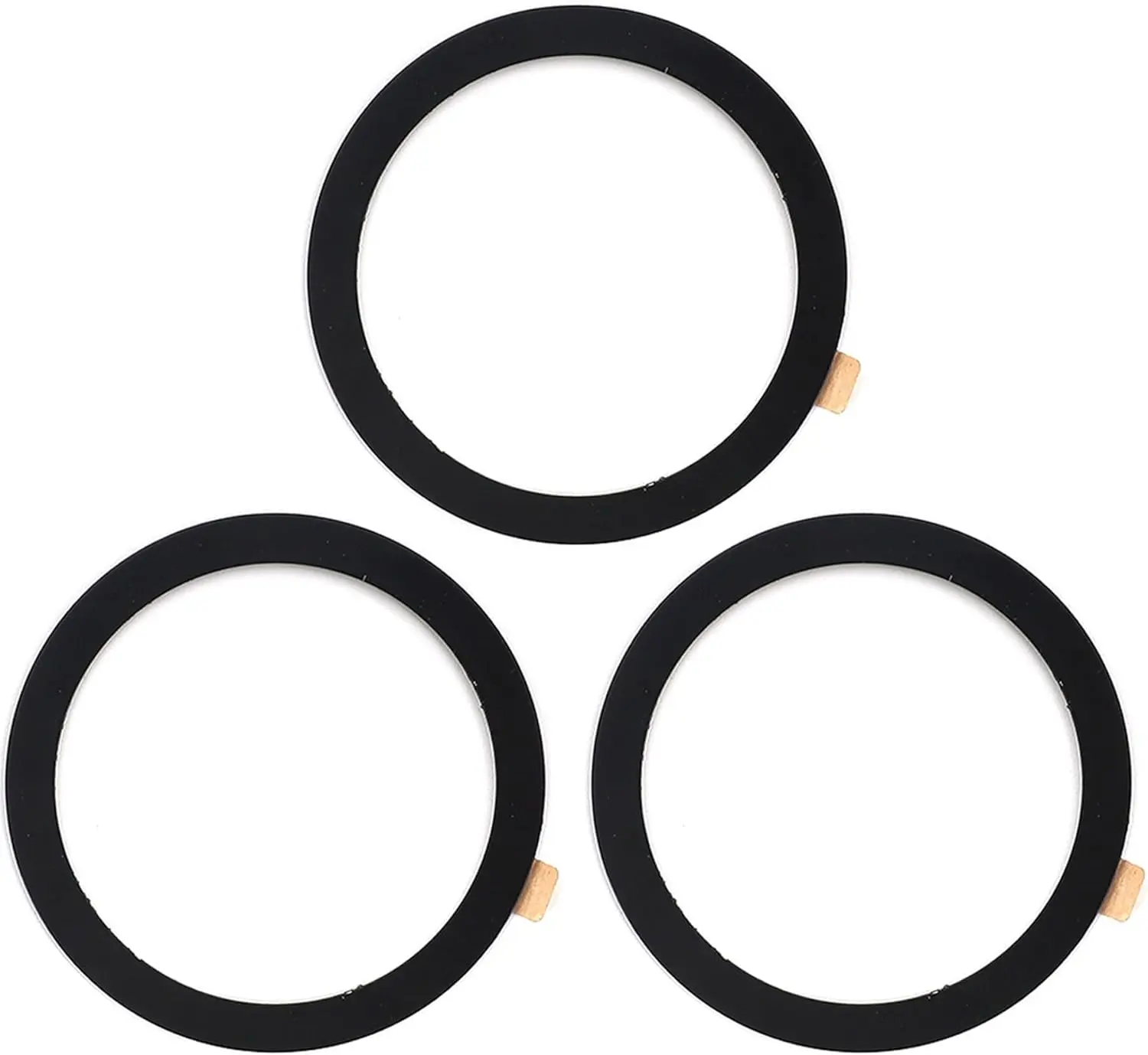 3-Pack Plug-and-Play Universal Metal Ring Stickers for Magnetic Chargers - Cellphone Holder Conversion Accessories, Compatible with iPhone, Samsung & All Android Smartphones
