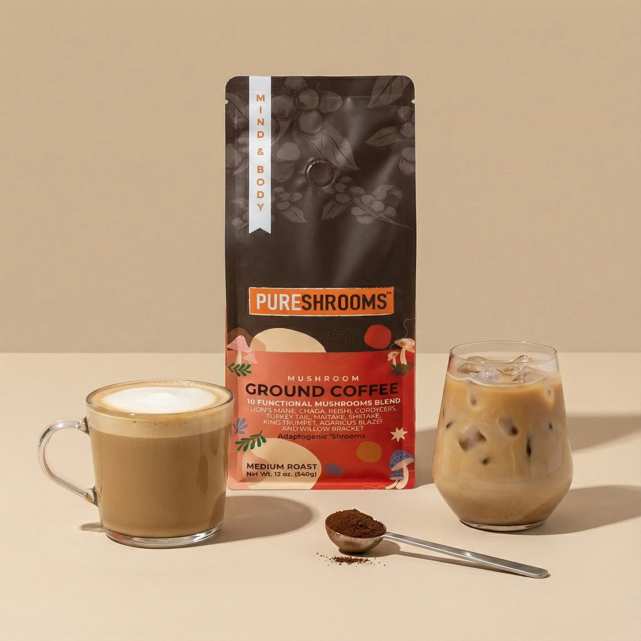 Perfect 10 Ground Mushroom Coffee