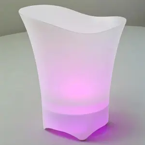 Collapsable LED Ice Bucket with Built-In Bluetooth Speaker