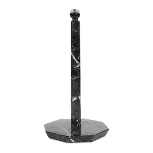 Elborse Marble Paper Towel Holder 12.5 Inch Handmade Countertop Stand for Kitchen & Bathroom, Elegant Stone Design, Paper Towels Organizer, Kitchen Décor Accessory