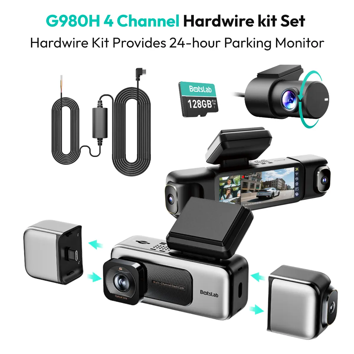 G980H 4 Channel+Hardwire Kit Type C