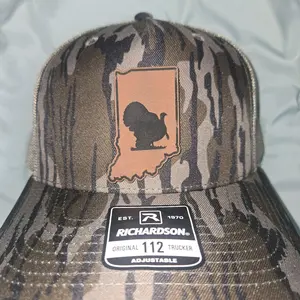 Indiana Turkey Hunting Patch Hat Trucker Cap with Adjustable Snap Back Multiple Brands