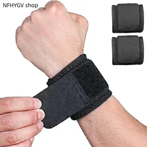 2-Pack Adjustable Wrist Support, High Elastic Compression Design, Strong Stabilizing Effect, Lightweight Sports Accessories, Sturdy Training Gear Ideal for Fitness, Weightlifting And All Kinds of Gym Exercises