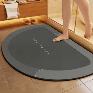 Super Absorbent Non-Slip Bath Mat, Anti-Slip Door Mat, Soft Carpet, Water-Absorbing Rug, Quick Dry, Silicone Material, Home Decor