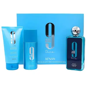 Afnan 9 Am 3 Piece Dive Bundle Set For Unisex ( Eau De Parfum Spray - 3.4 Ounce , Shower Gel - 5.0 Ounce & Deodorant - 5.0 Ounce )