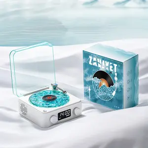 Bluetooth Speaker with Three Ambient Lights,The Waves Player with Adjustable Light and Time for Bedroom,Office,Party,360° Surround Sound