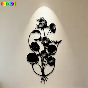 1pc Dandelion Metal Wall Art,Dandelion Statue Mural, Ideal Gift for New Year, Easter, Nature Decor Enthusiasts, Rust-Resistant Metal Wall Decor Wall Sculptures, Perfect for Indoor Wall & Outdoor Fence Dandelion Enthusiasts