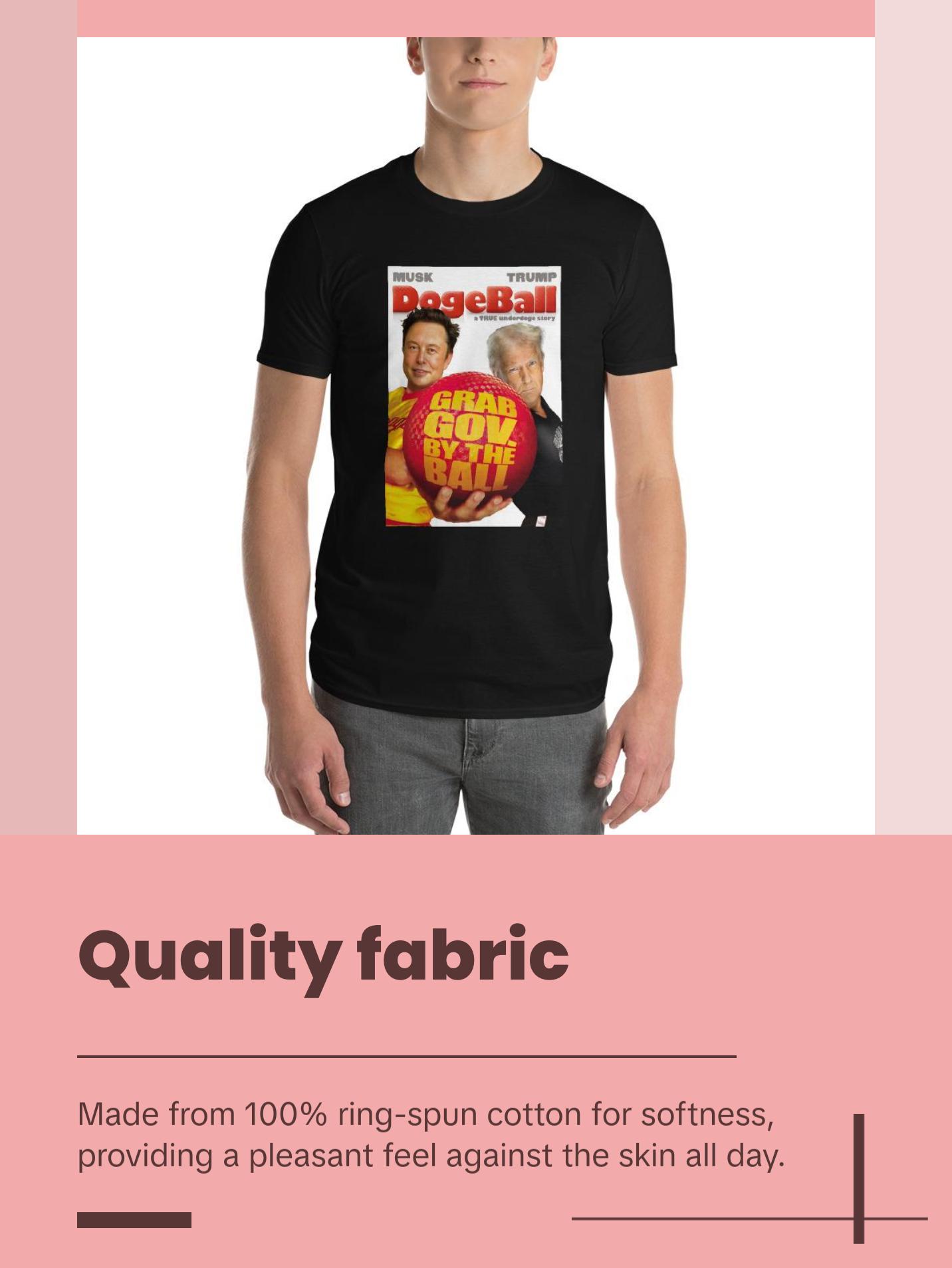 Dogeball Musk & Trump "a TRUE underdoge story" Unisex Tee