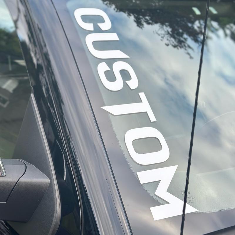 Custom Windshield Decal for Trucks, Cars, SUVs - 23 Inches - Chevy, Dodge, Ram, Ford