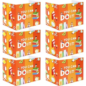 24 Pcs Bright Colored Trifold Privacy Boards for Student Desks Classroom Desk Divider Privacy Panel Screen Partition for School Study Test Home with Pen