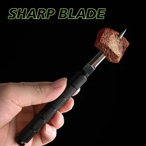 Brass Mini Survival Knife - Keyring Safety Lock, Sharp Blade for Camping EDC Essential