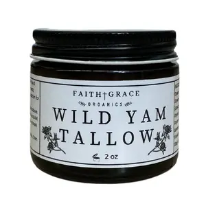 Wild Yam Tallow, made with organic ingredients, hand crafted in the USA