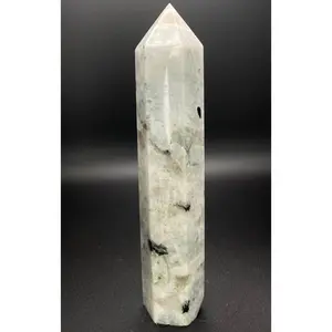 High Quality Blue Flash Moonstone Tower | 7” | 0.77 lbs