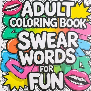 Adult Coloring Book, Relaxing Stress Relief, Humorous Fun, Non-Toxic Pages, Perfect Gift for Birthdays, Christmas, Mother's Day, Parties